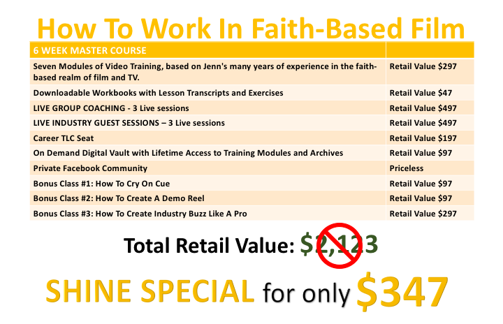 How To Work In Faith-Based Film - SHINE SPECIAL